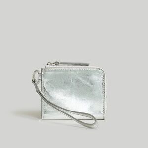 COPY - Madewell The Essential Small Zip Wallet Metallic Silver